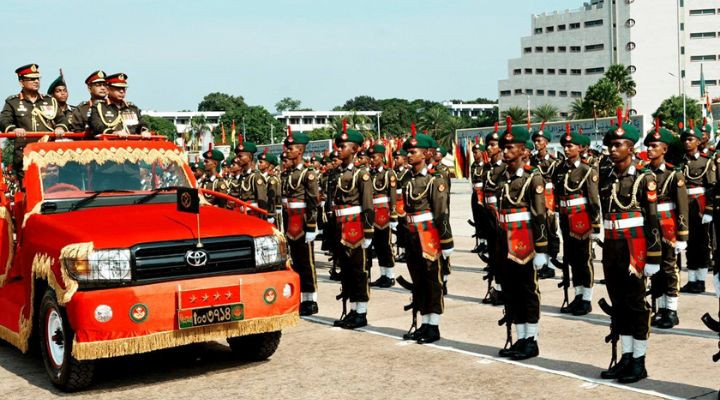 বাংলাদেশ মিলিটারি একাডেমিতে রাষ্ট্রপতি কুচকাওয়াজ অনুষ্ঠিত
